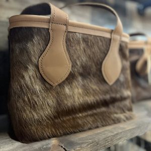 Hair-On Leather Tote – Dark Hide
